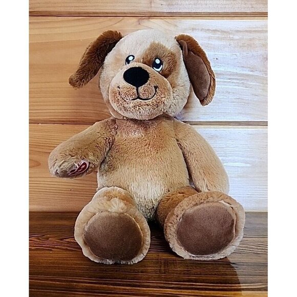 Build A Bear Workshop BABW 15" Brown Dog Chocolate Chunk pup 2017 Plush - Picture 2 of 12